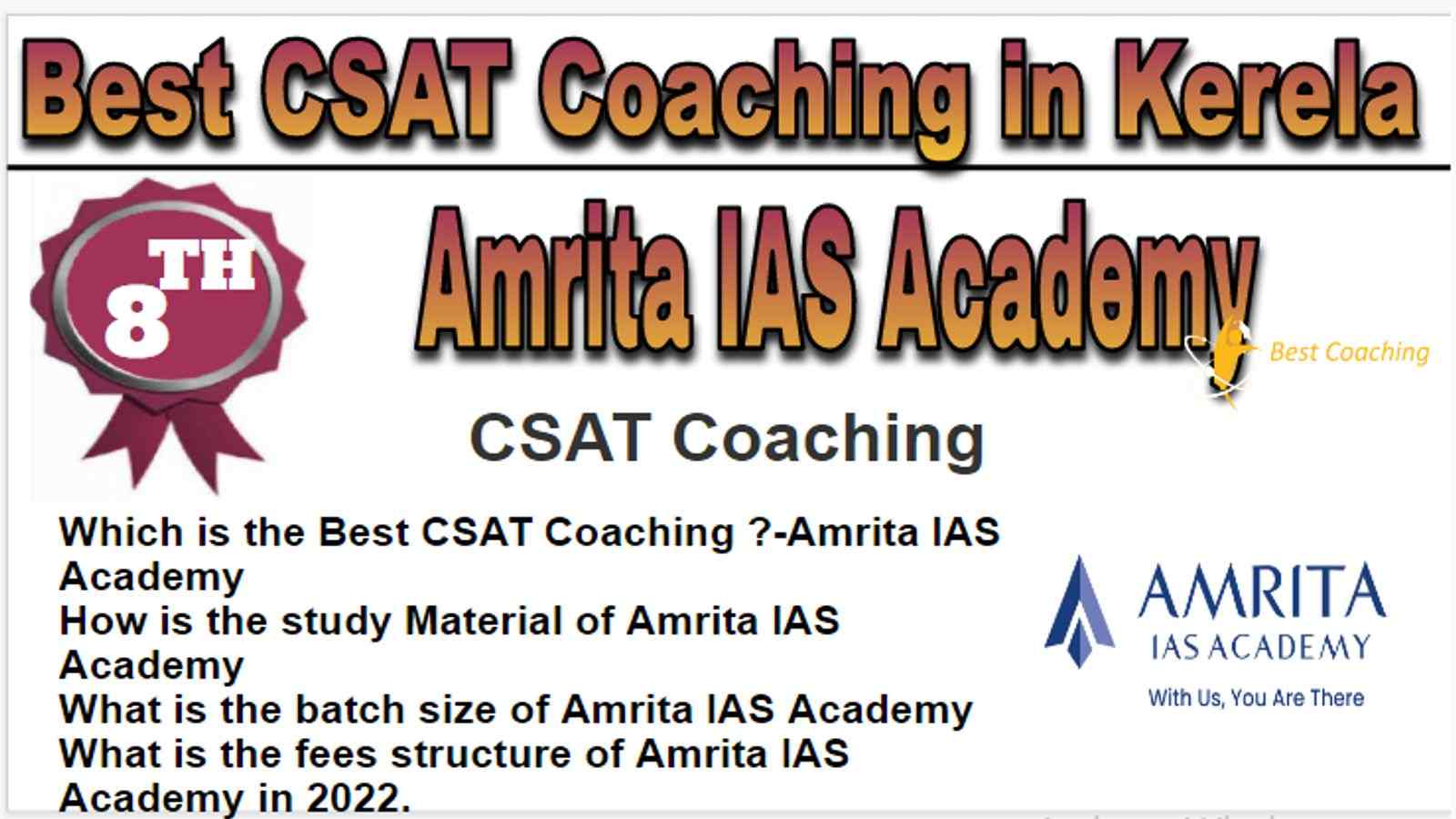 Rank 8 Best CSAT Coaching in Kerela