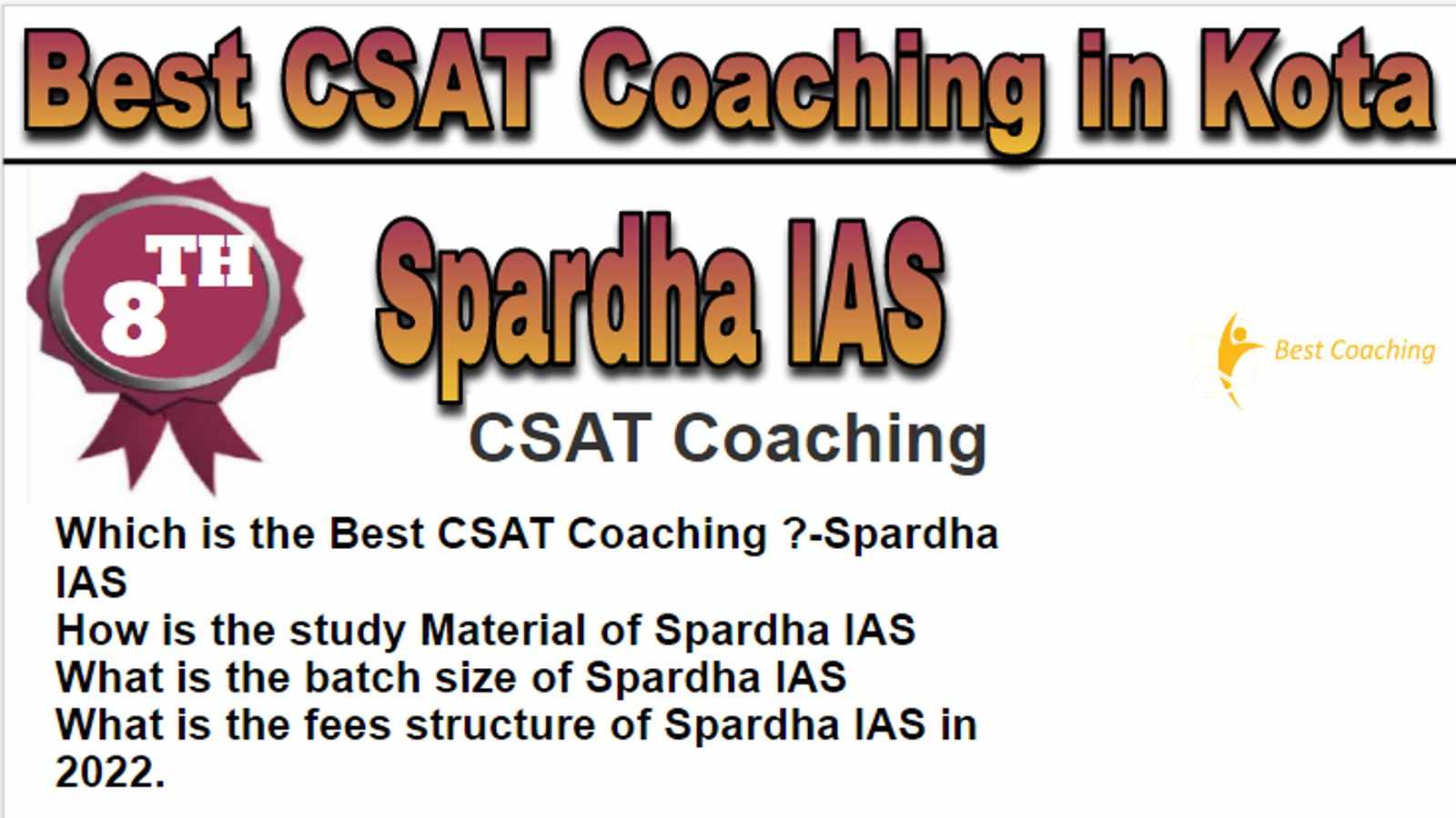 Rank 8 Best CSAT Coaching in Kota