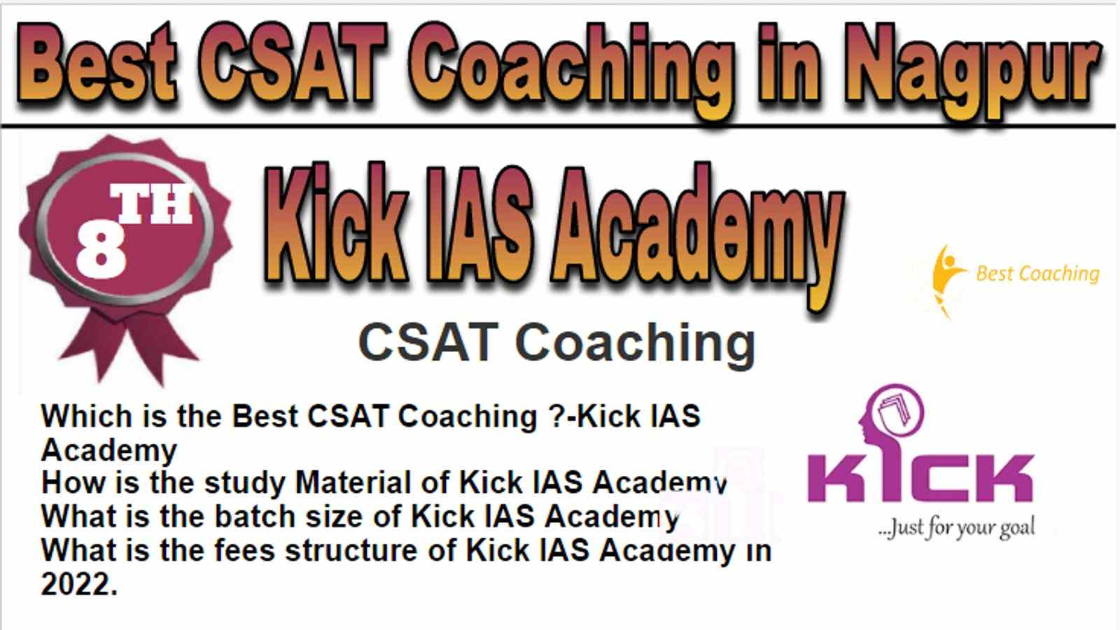 Rank 8 Best CSAT Coaching in Nagpur