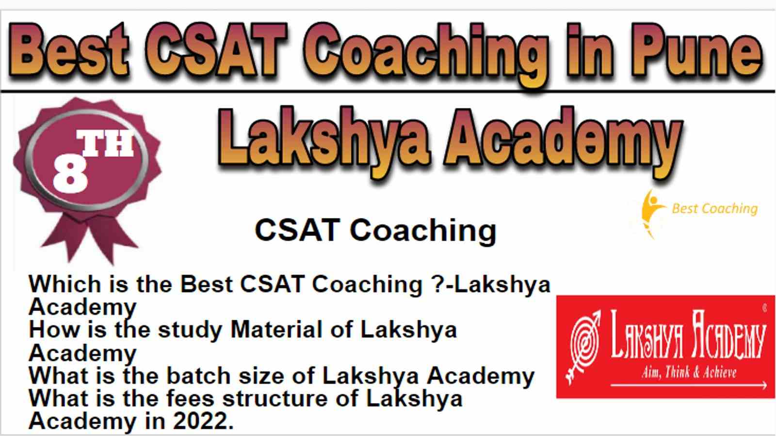 Rank 8 Best CSAT Coaching in Pune