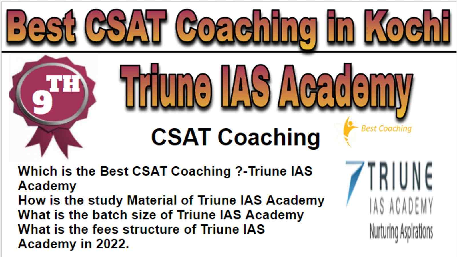 Rank 9 Best CSAT Coaching in Kochi