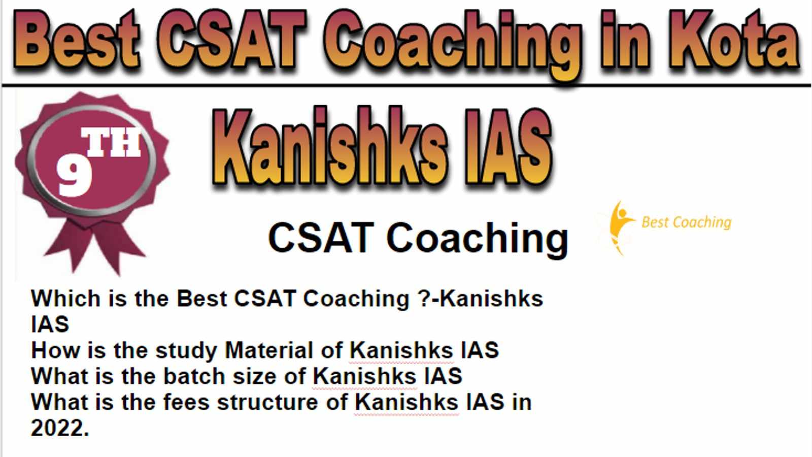 Rank 9 Best CSAT Coaching in Kota