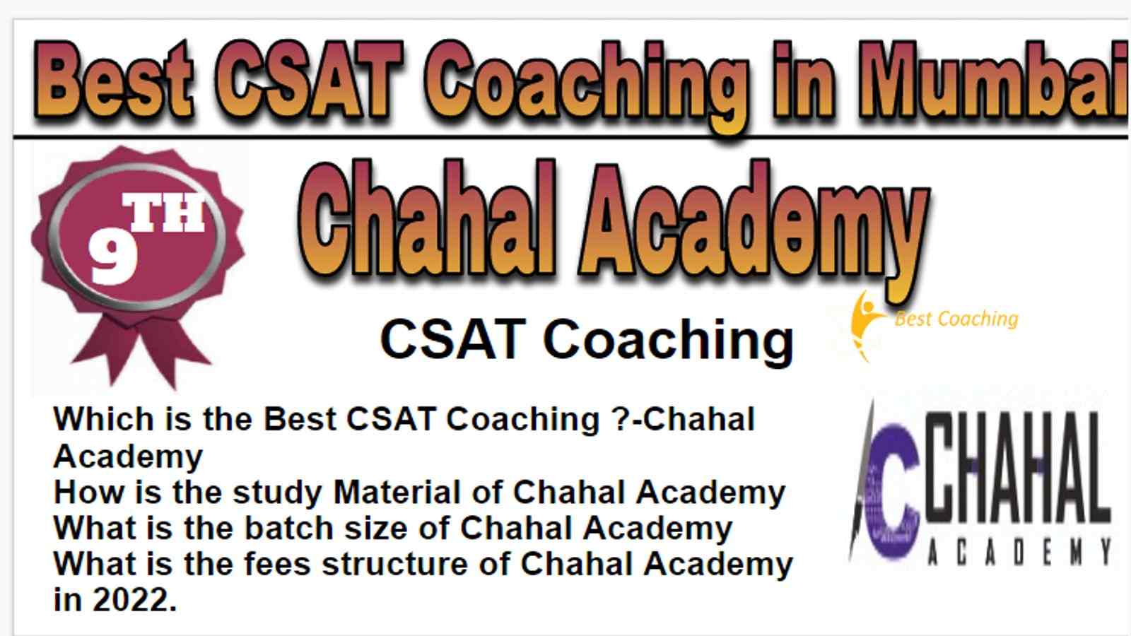 Rank 9 Best CSAT Coaching in Mumbai