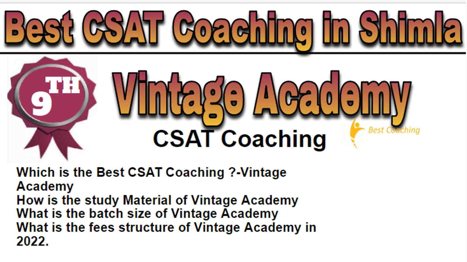 Rank 9 Best CSAT Coaching in Shimla