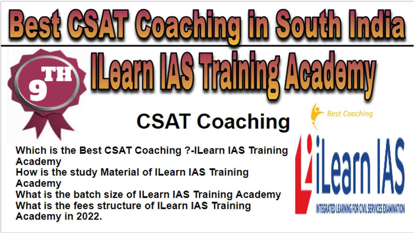 Rank 9 Best CSAT Coaching in South India
