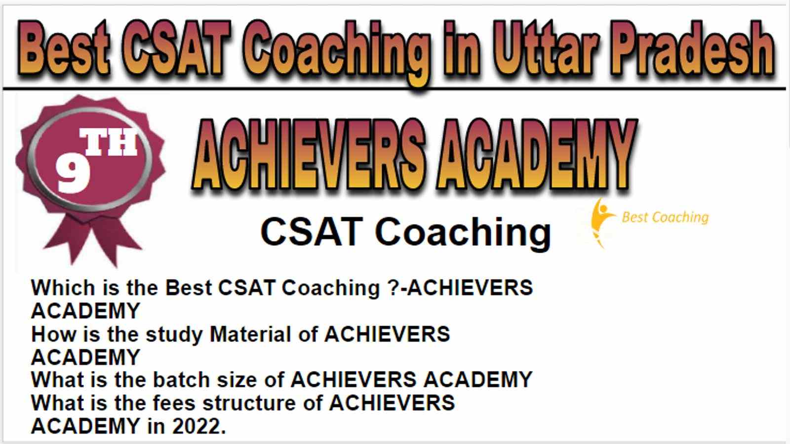 Rank 9 Best CSAT Coaching in Uttar Pradesh
