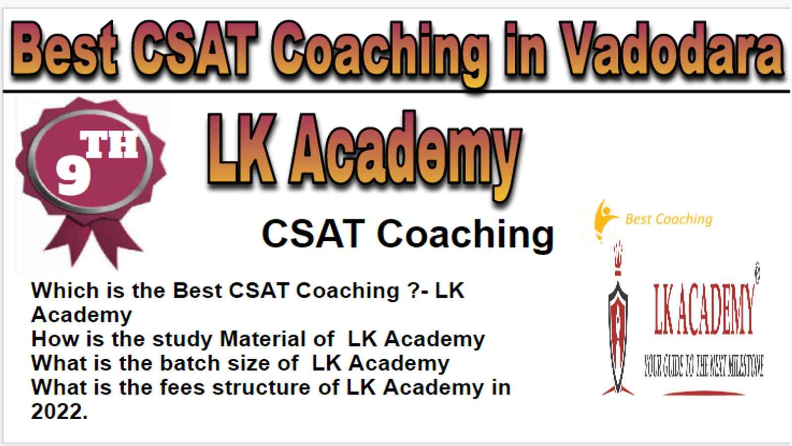 Rank 9 Best CSAT Coaching in Vadodara