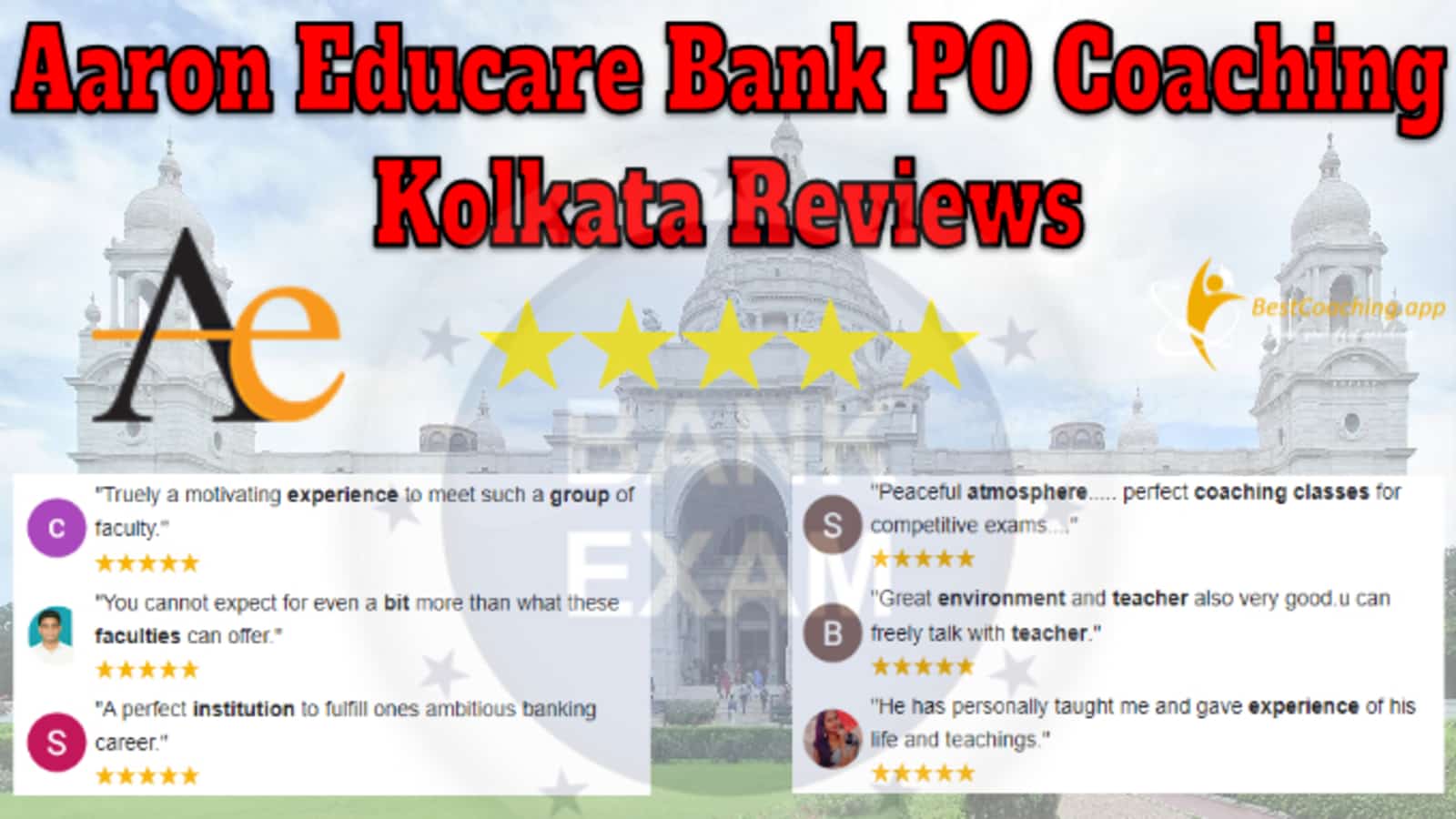 Aaron Educare Bank PO Coaching Kolkata Reviews
