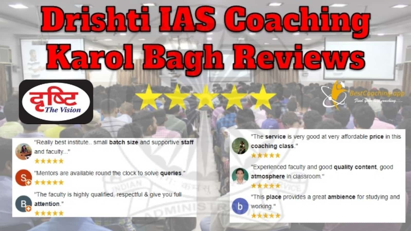 Drishti IAS Coaching in Karol Bagh Reviews