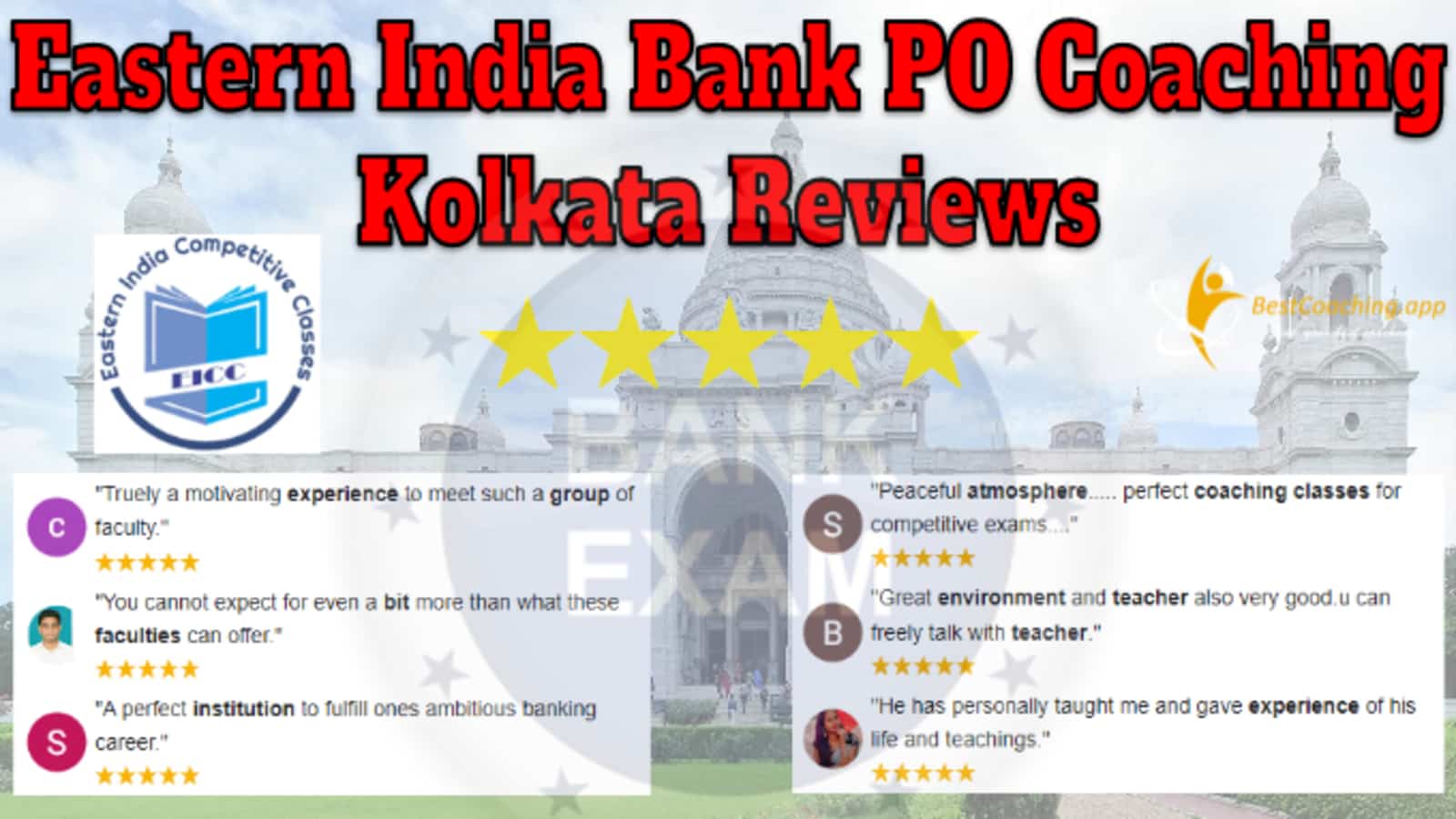 Eastern India Bank PO Coaching Kolkata Reviews