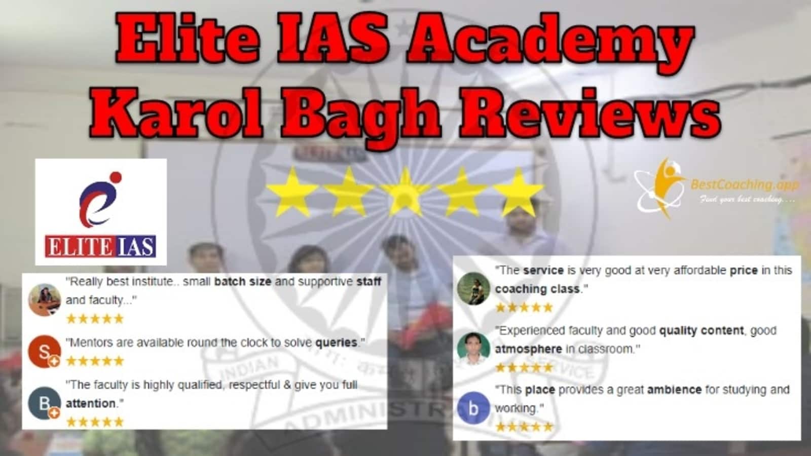 Elite IAS Academy in Karol Bagh Reviews