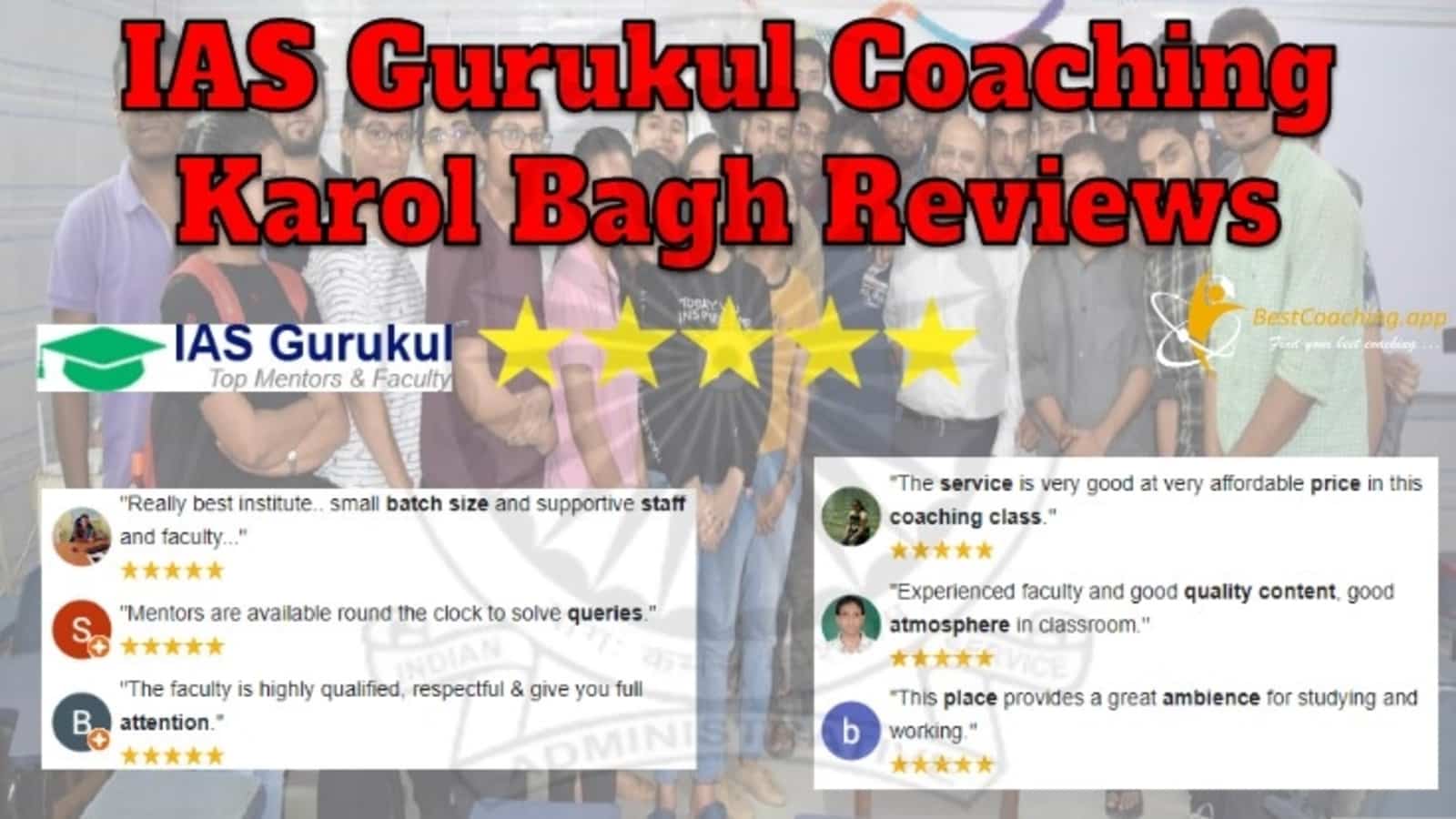 IAS Gurukul Coaching in Karol Bagh Reviews