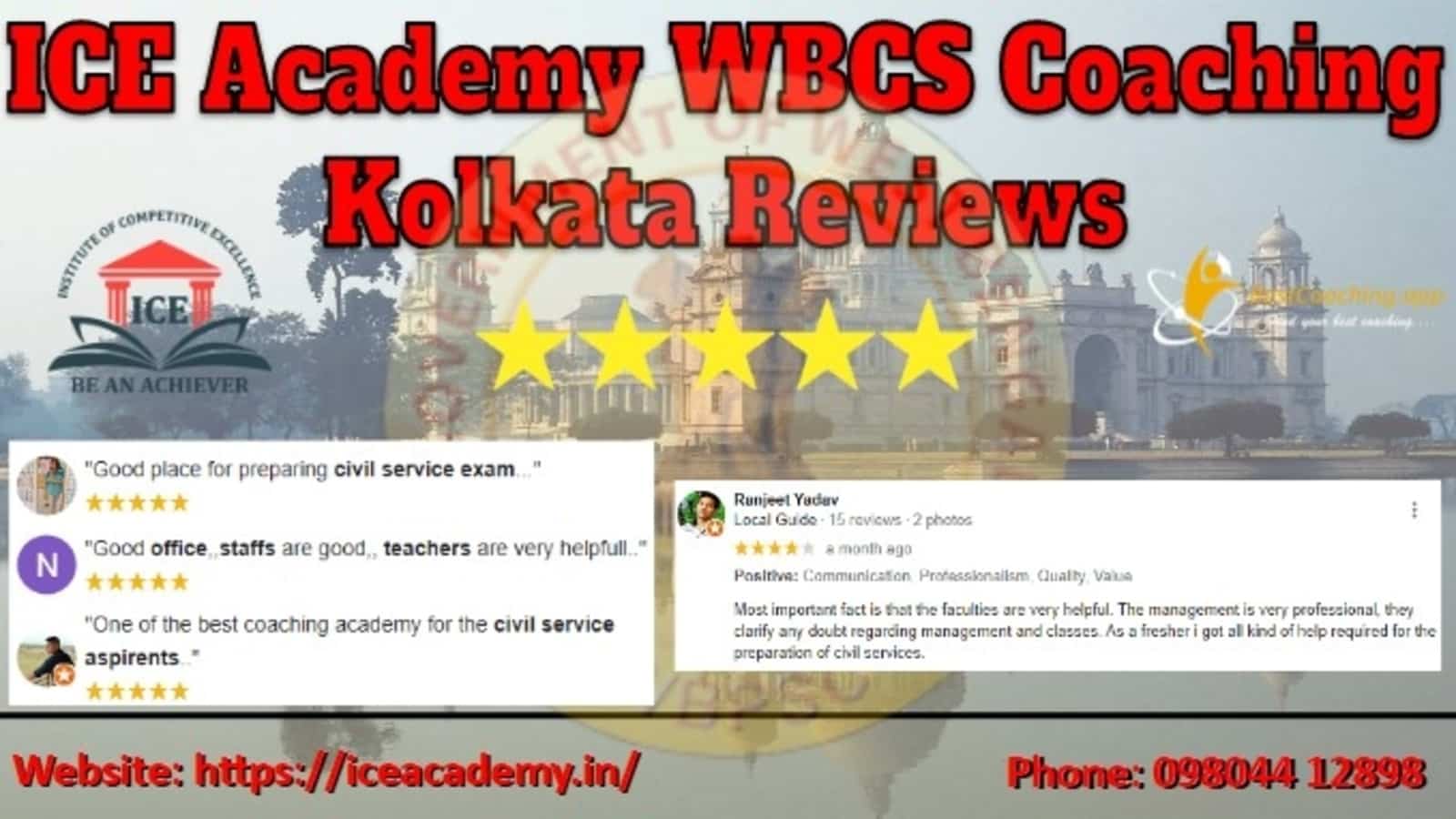 ICE Academy WBCS Coaching Kolkata Review