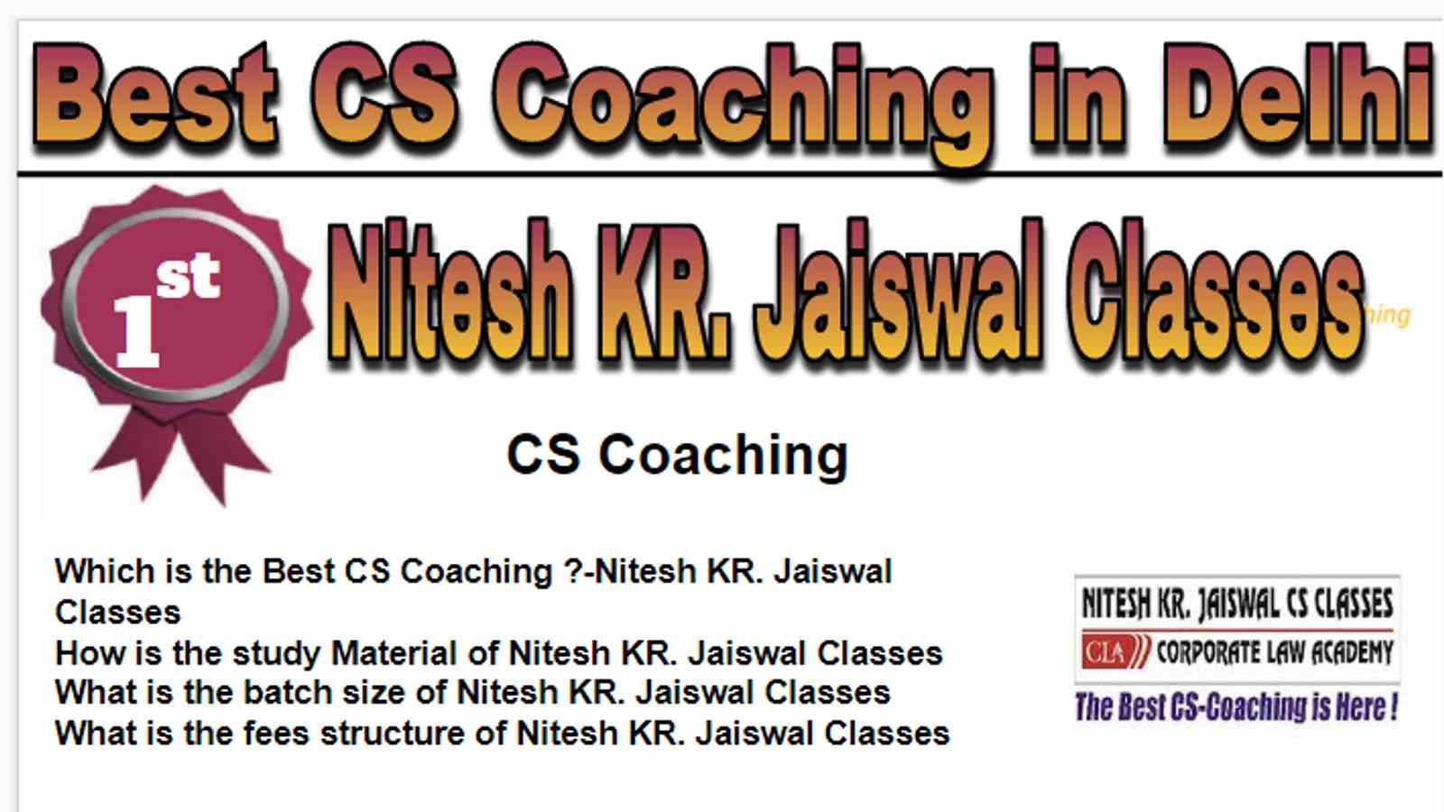 Rank 1 Best CS Coaching in Delhi