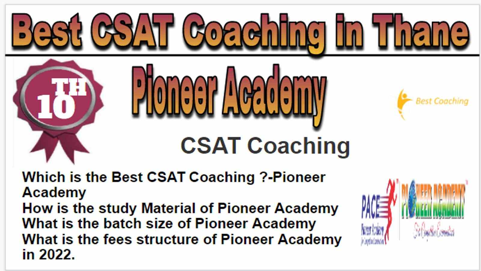 Rank 10 Best CSAT Coaching in Thane