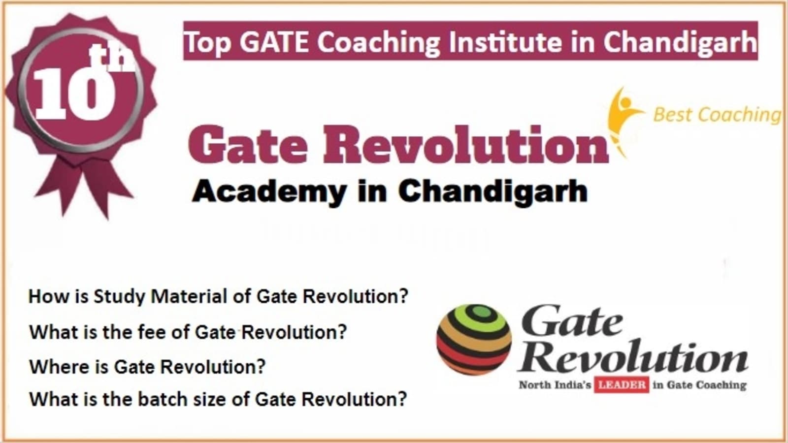Rank 10 Best GATE Coaching in Chandigarh