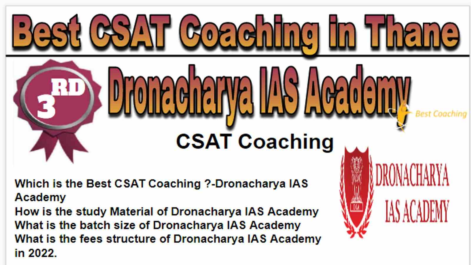 Rank 3 Best CSAT Coaching in Thane