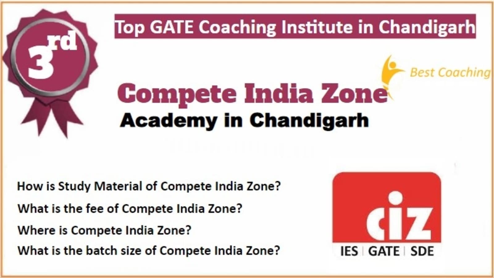 Rank 3 Best GATE Coaching in Chandigarh