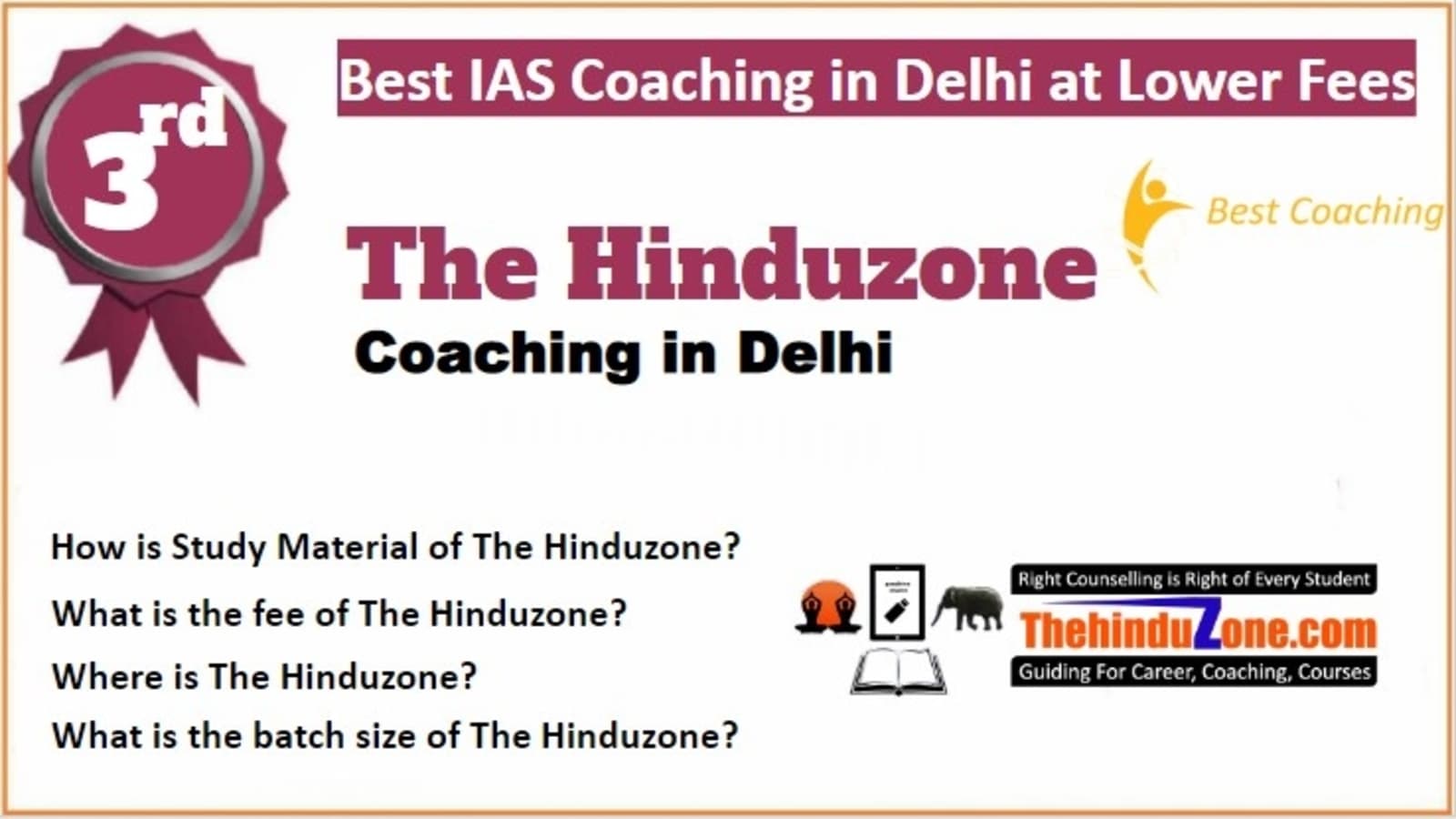 Rank 3 Best IAS Coaching in Delhi at Lower Fees