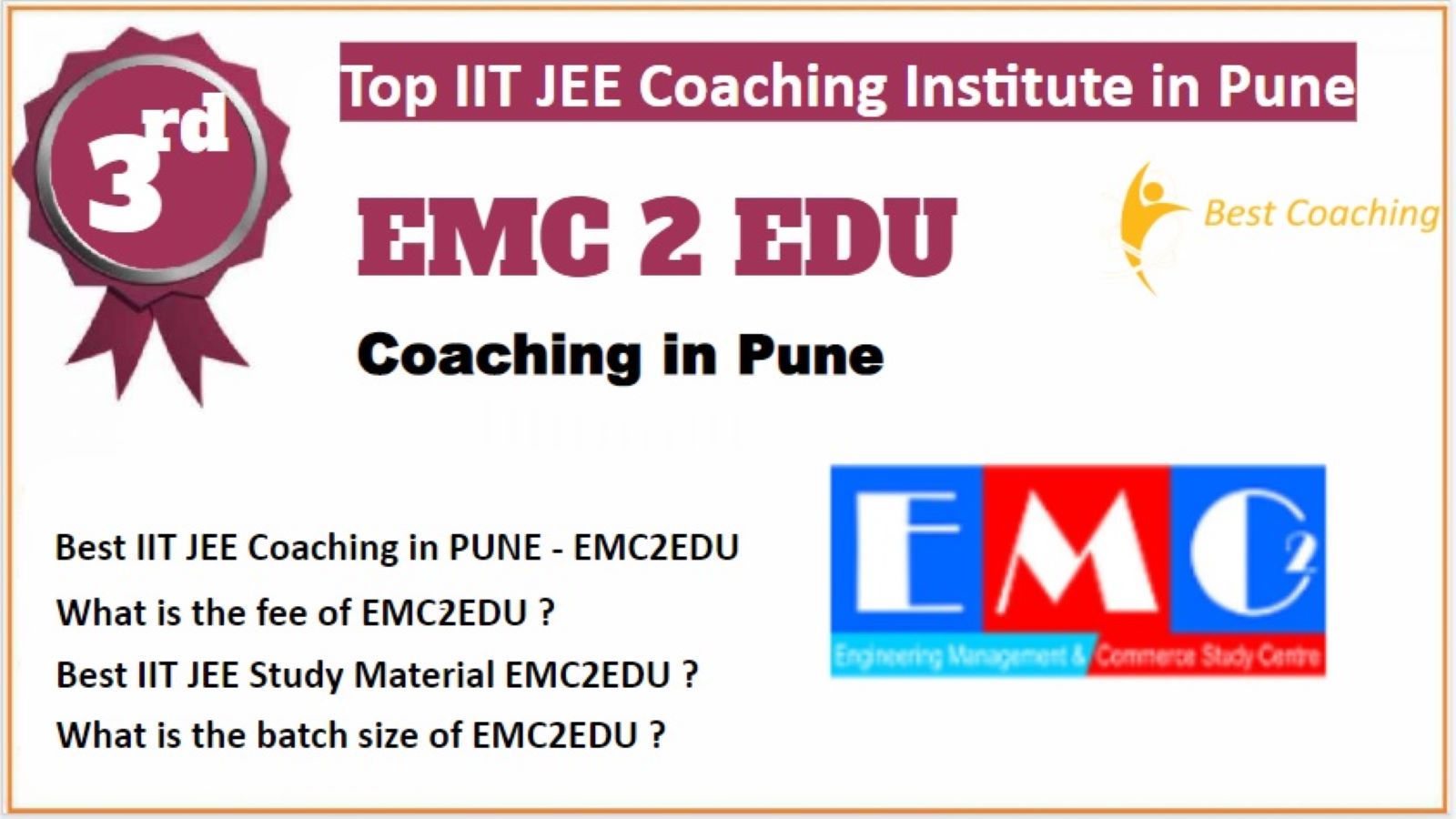 Rank 3 Best IIT JEE Coaching in Pune