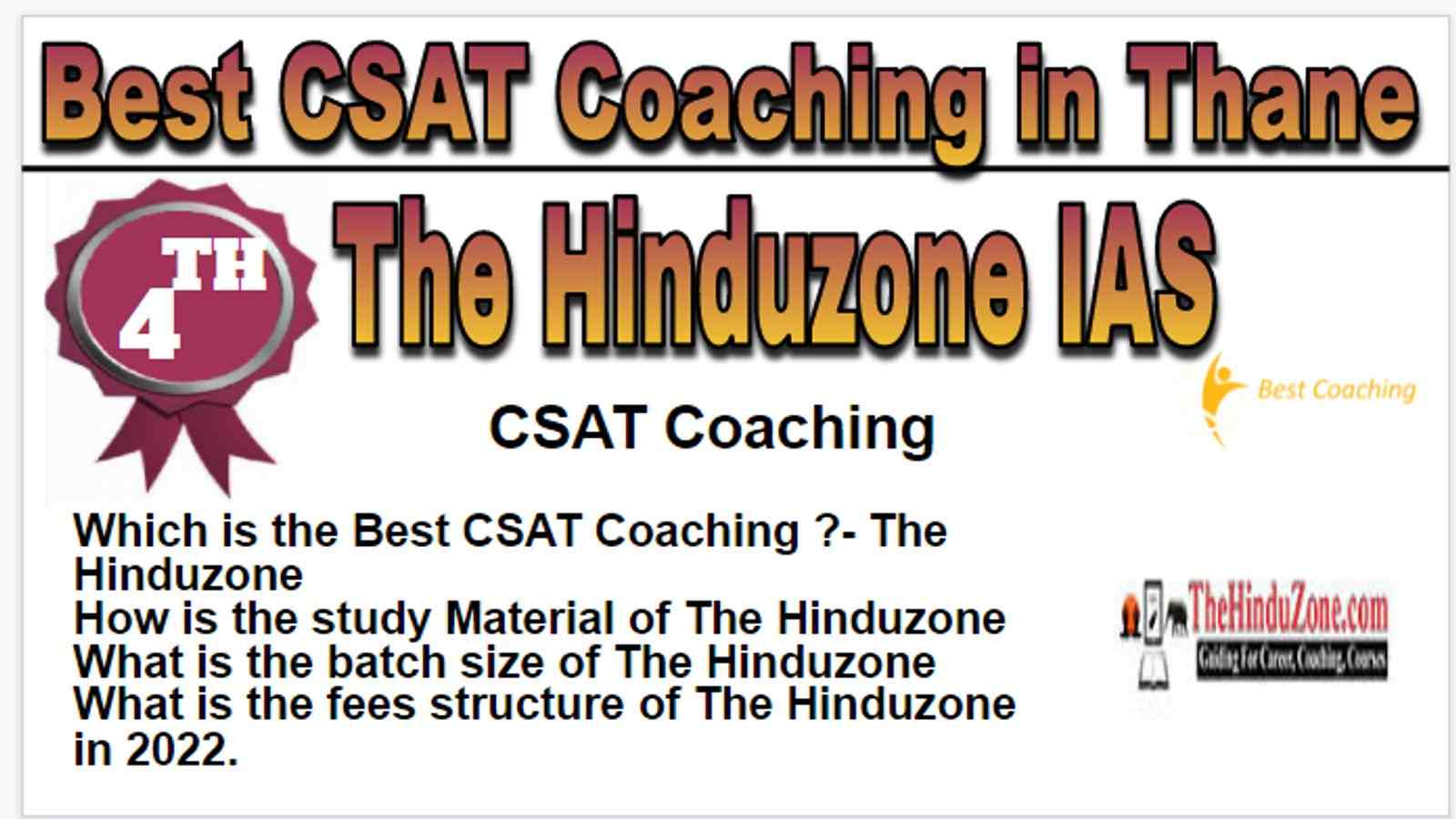 Rank 4 Best CSAT Coaching in Thane