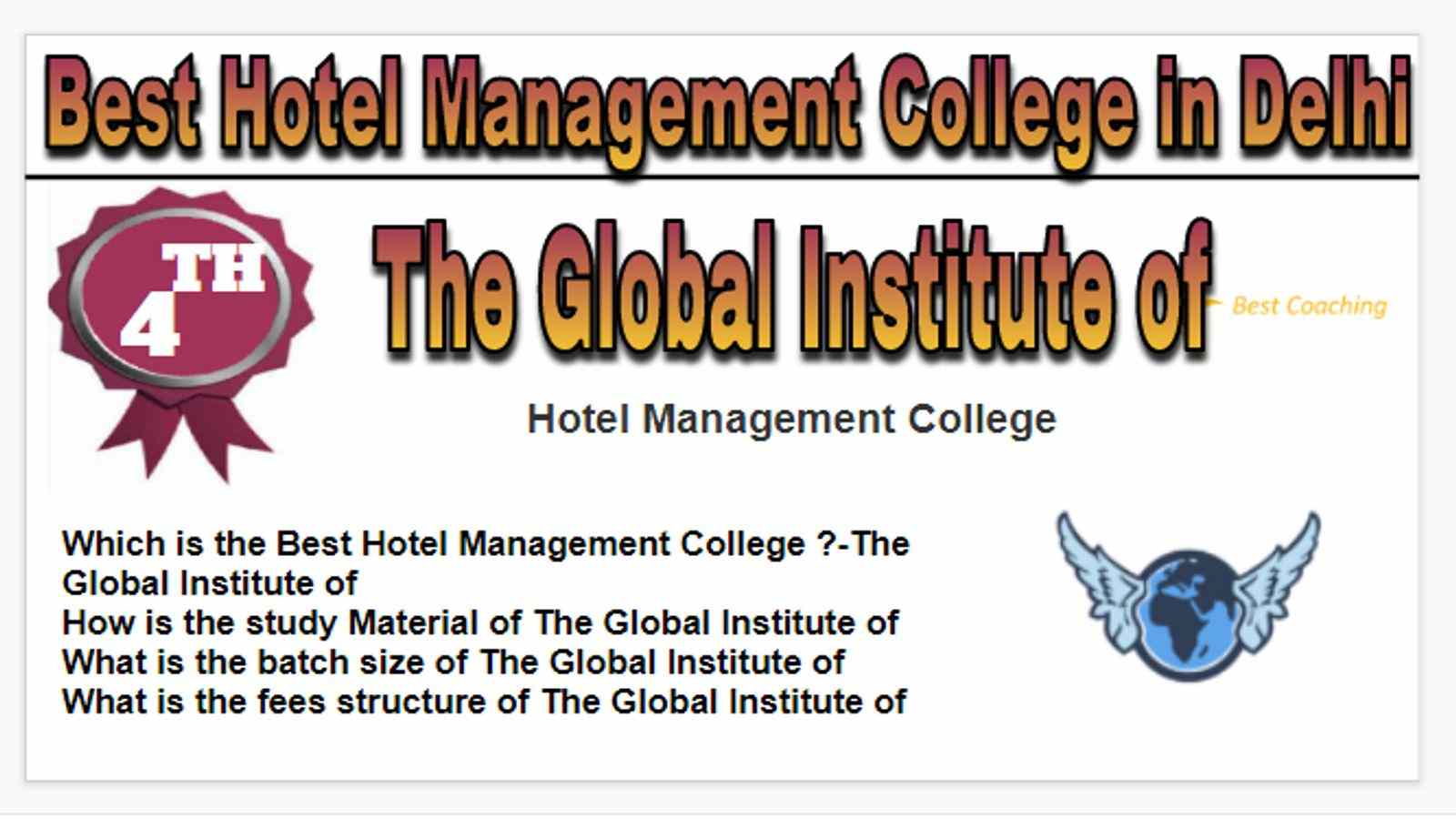 Rank-4- Top Hotel Management Colleges in Delhi