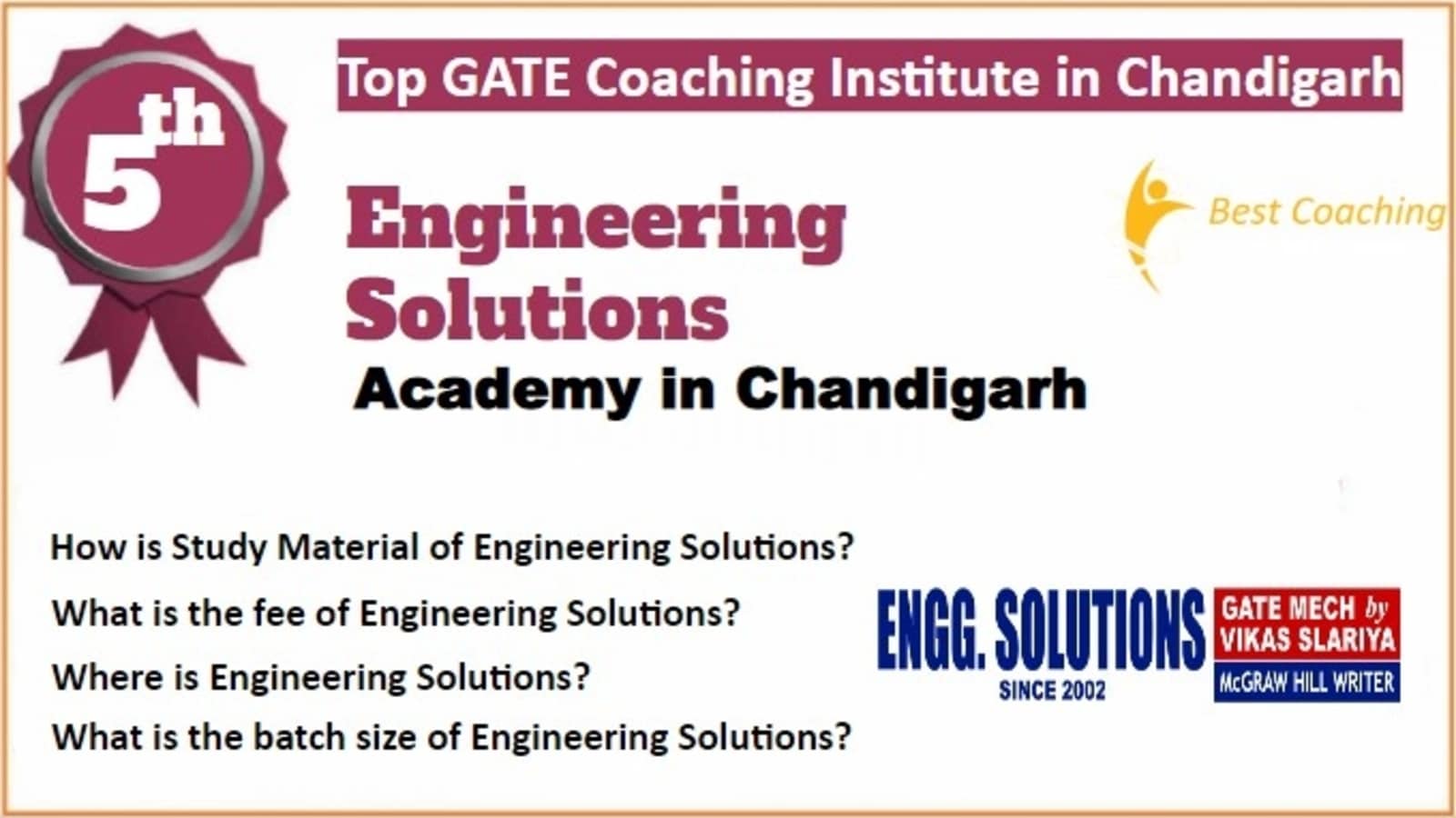 Rank 5 Best GATE Coaching in Chandigarh