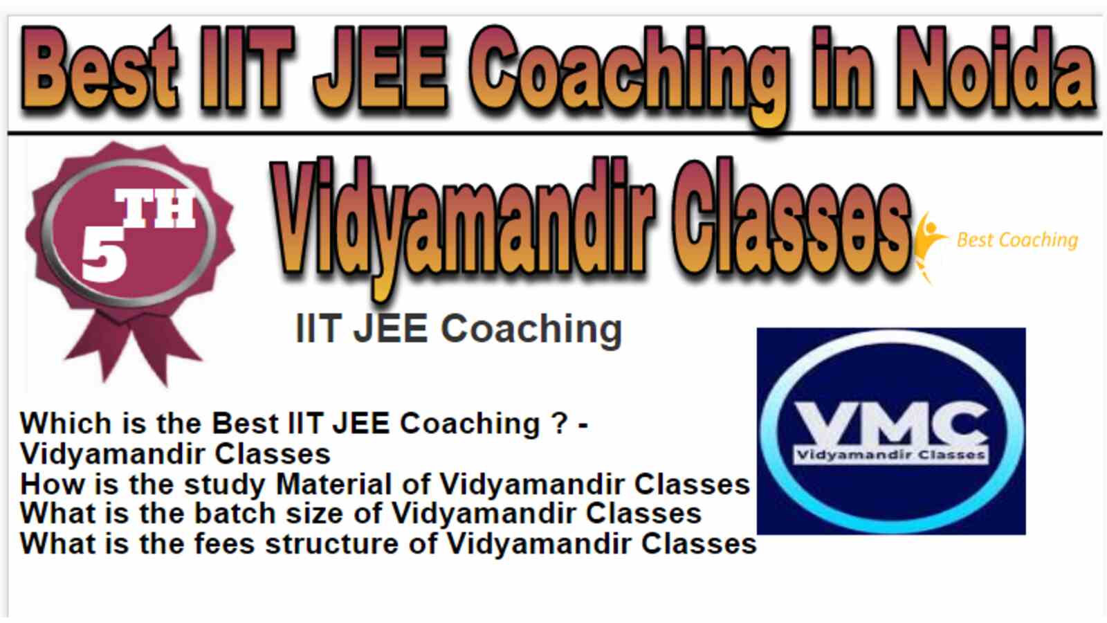 Rank 5 Best IIT JEE Coaching in Noida