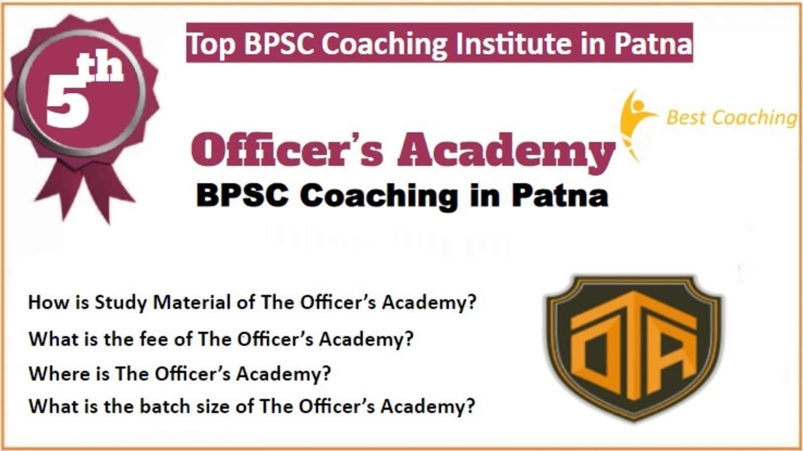 Rank 5 Top BPSC Coaching in Patna