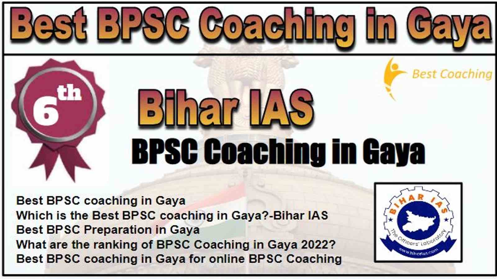 Rank 6 Best BPSC Coaching in Gaya