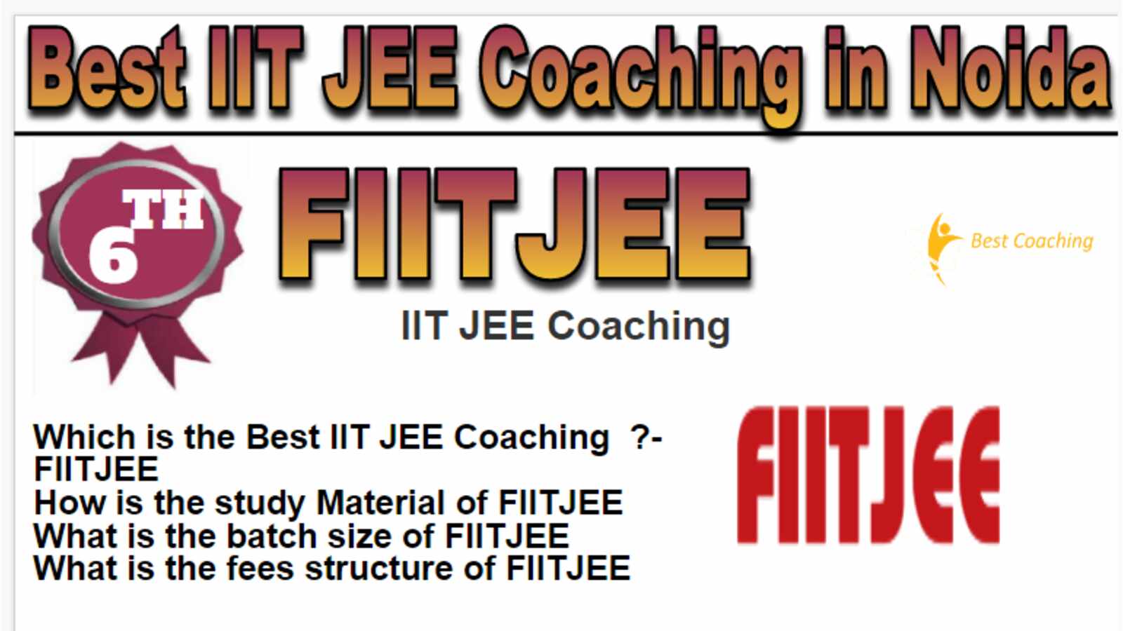 Rank 6 Best IIT JEE Coaching in Noida Rank 6 Best IIT JEE Coaching in Noida
