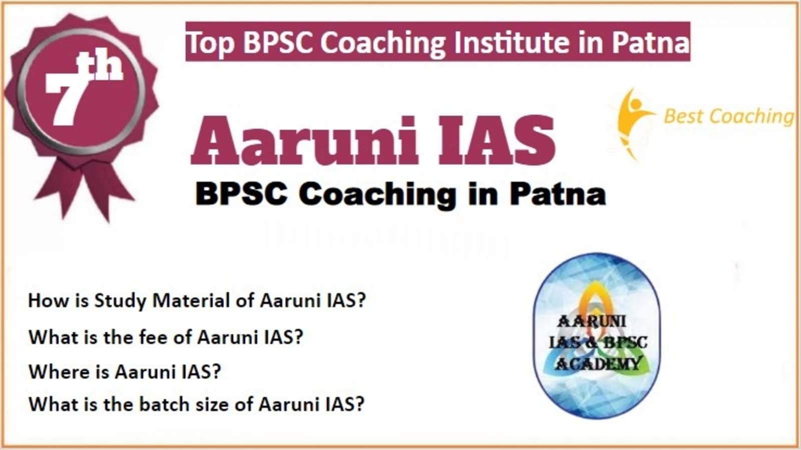 Rank 7 Top BPSC Coaching in Patna