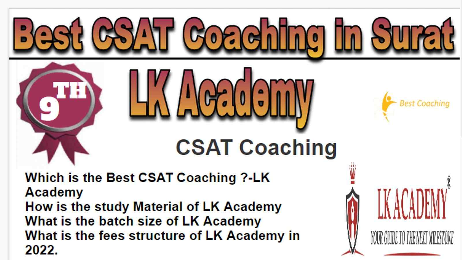 Rank 9 Best CSAT Coaching in Surat