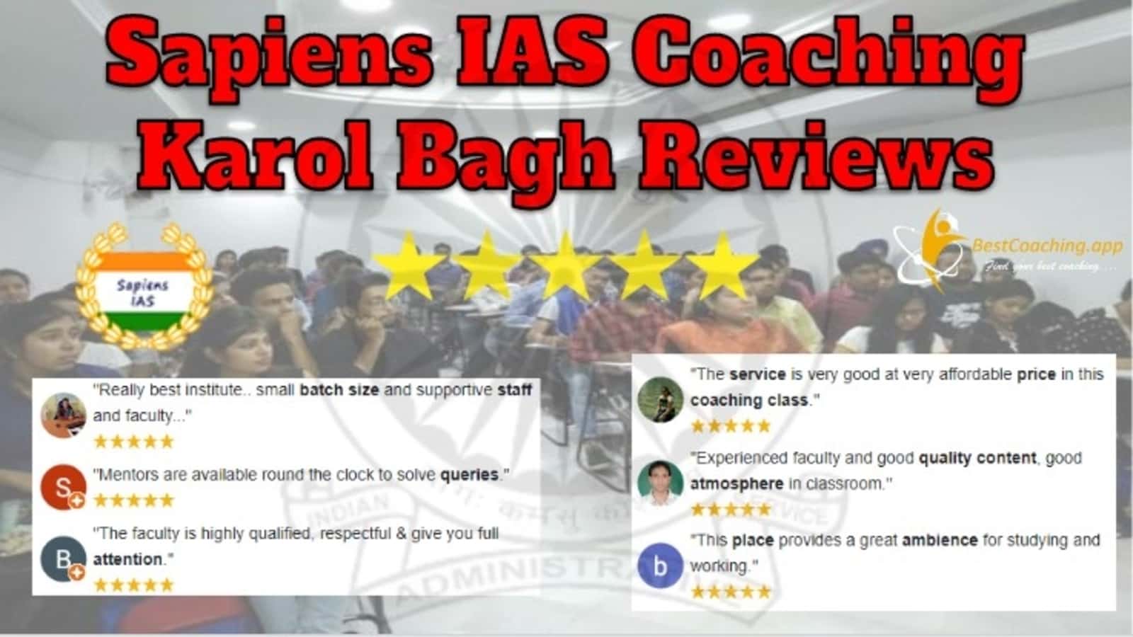 Sapiens IAS Coaching in Karol Bagh Reviews