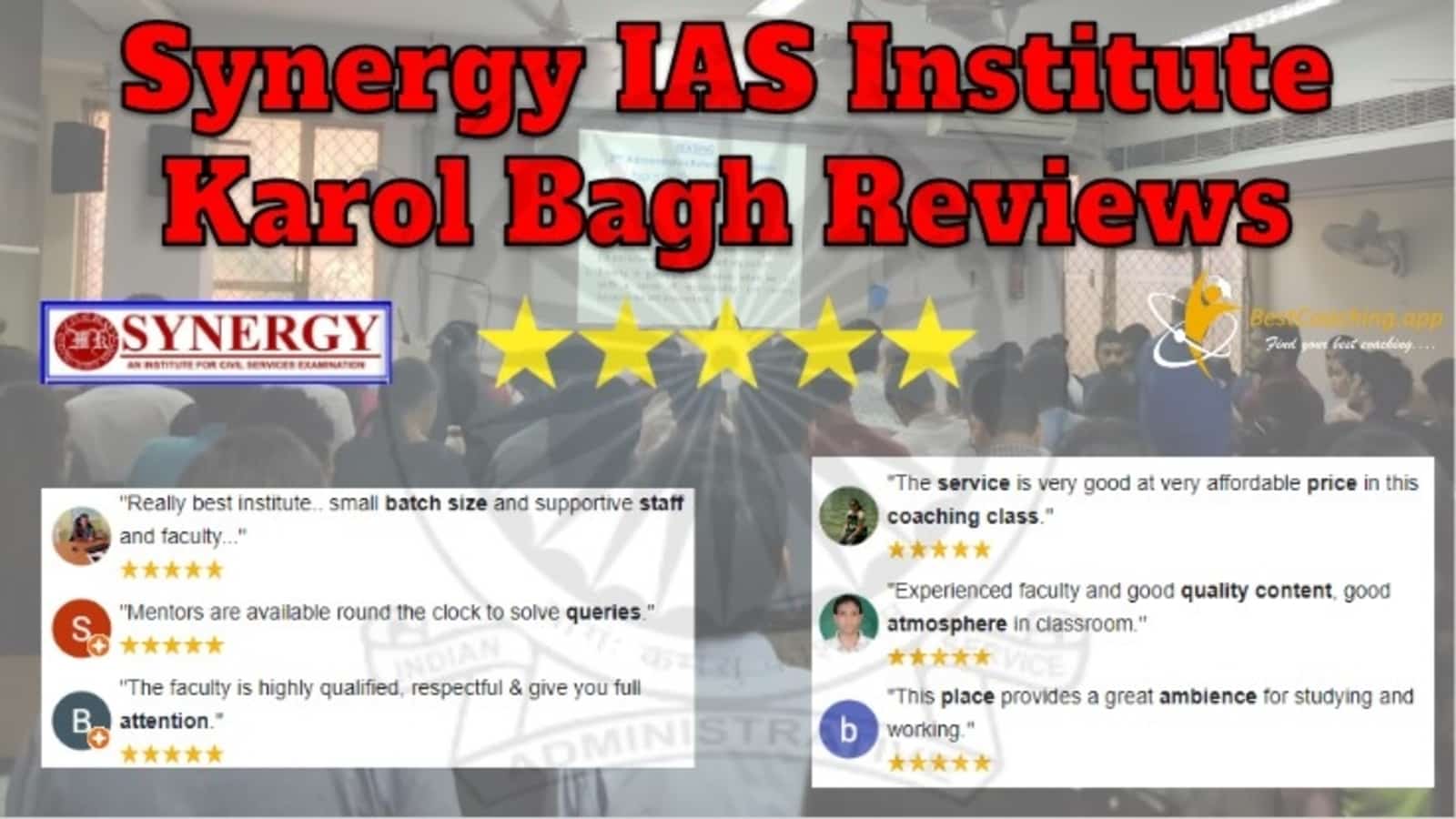 Synergy IAS Institute in Karol Bagh Reviews