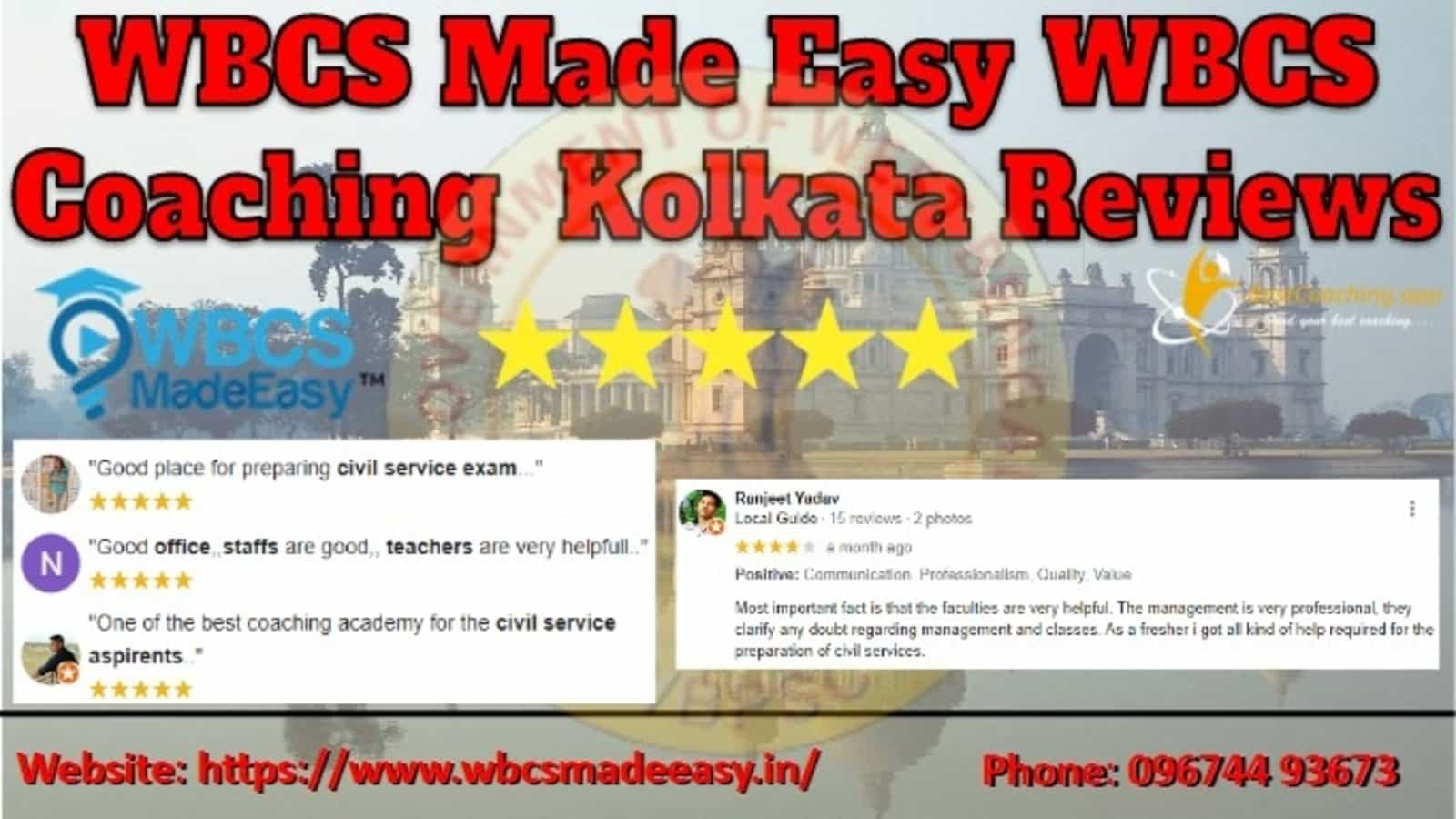 WBCS Made Easy WBCS Coaching Kolkata Reviews