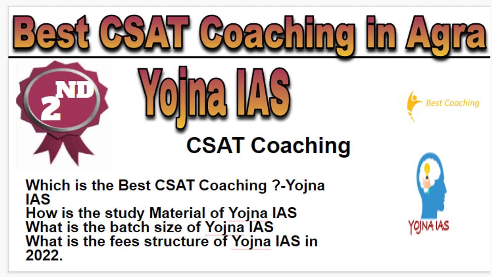 Rank 2 Best CSAT Coaching in Agra