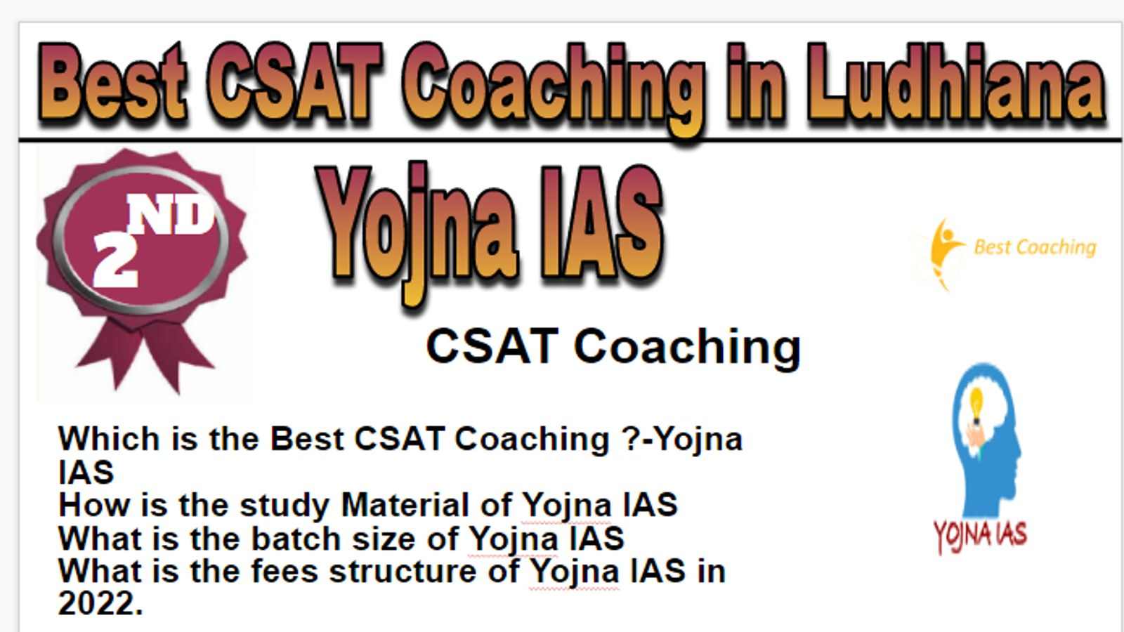 Rank 2 Best CSAT Coaching in Ludhiana