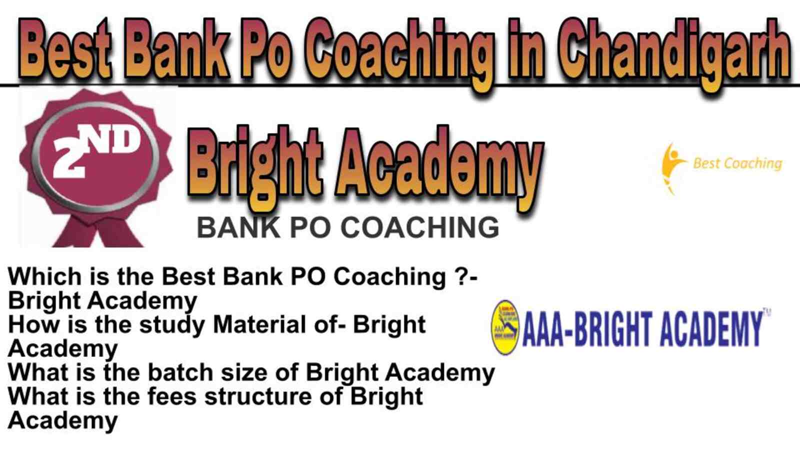 Rank 2 best bank Po Coaching in Chandigarh