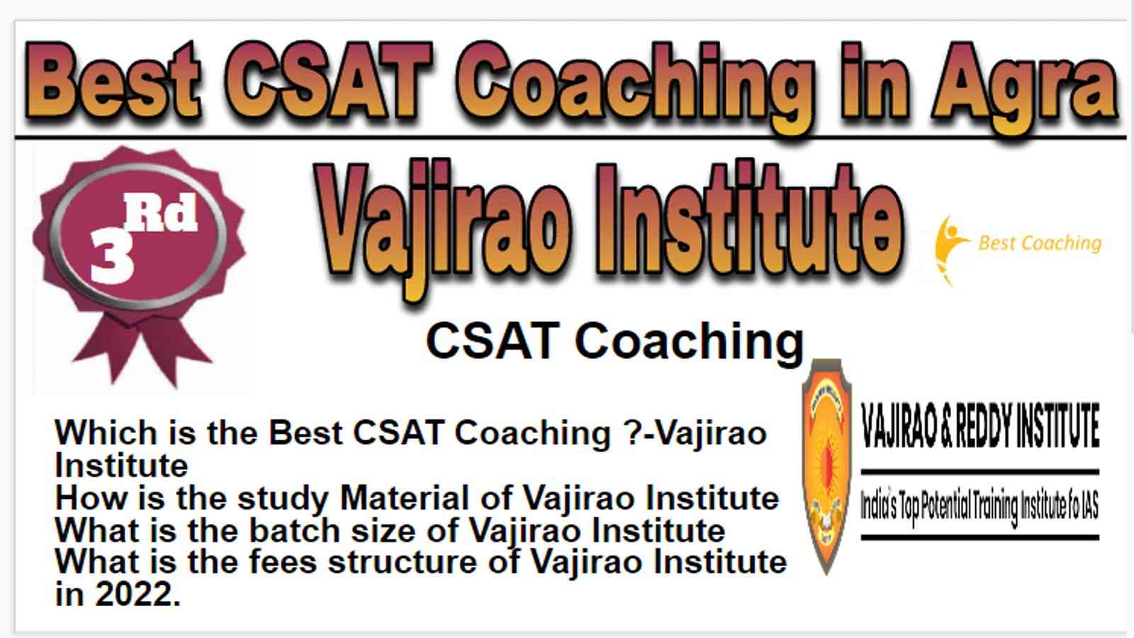 Rank 3 Best CSAT Coaching in Agra