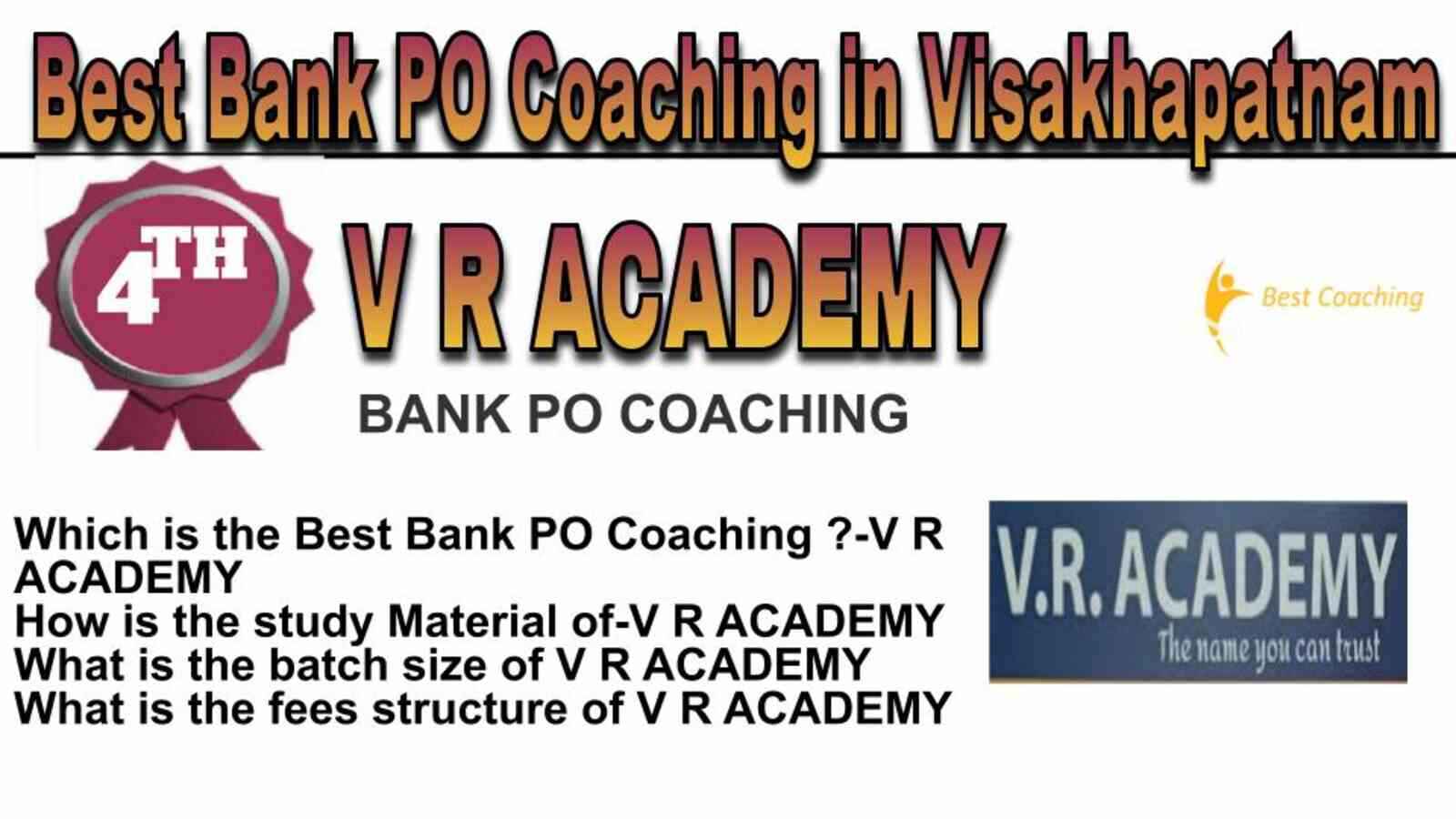 Rank 4 BEST BANK PO COACHING IN VISAKHAPATNAM