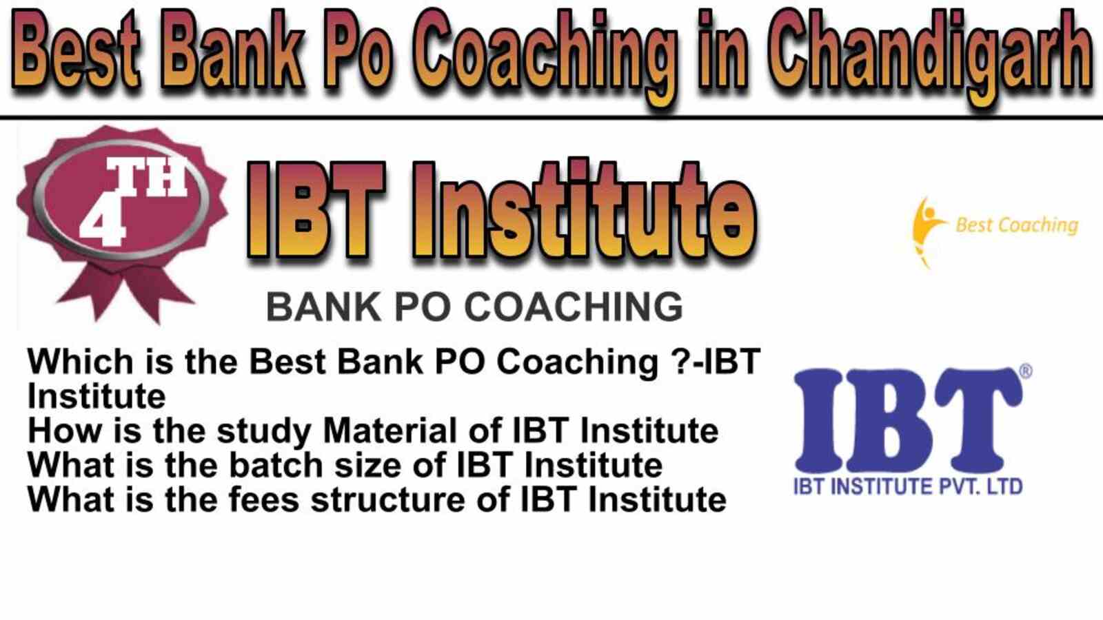 Rank 4 best bank Po Coaching in Chandigarh