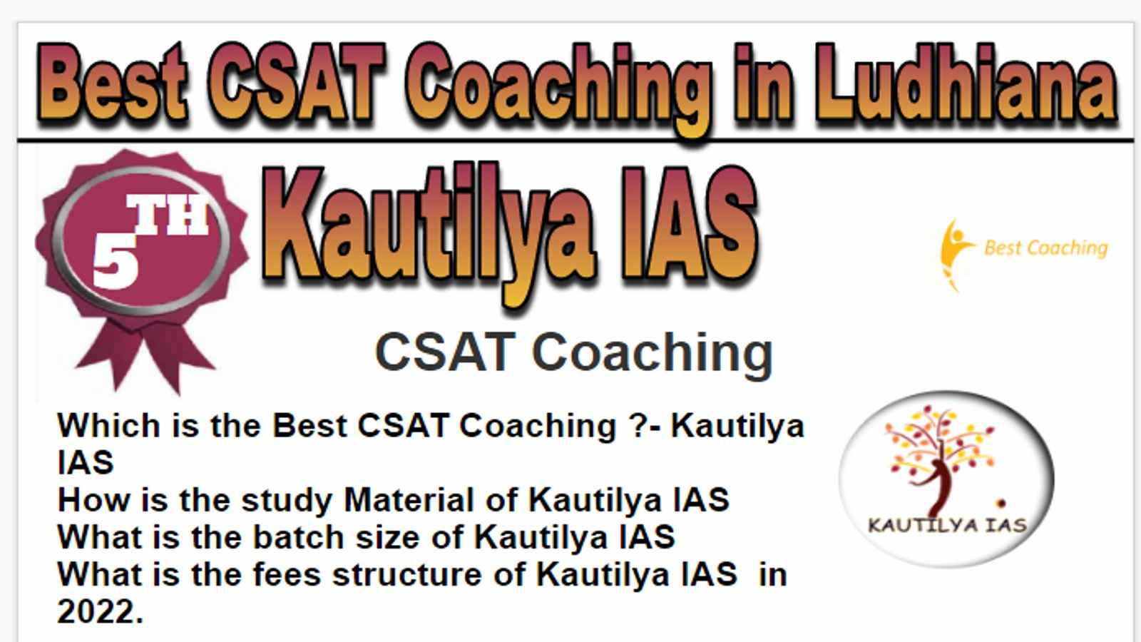 Rank 5 Best CSAT Coaching in Ludhiana