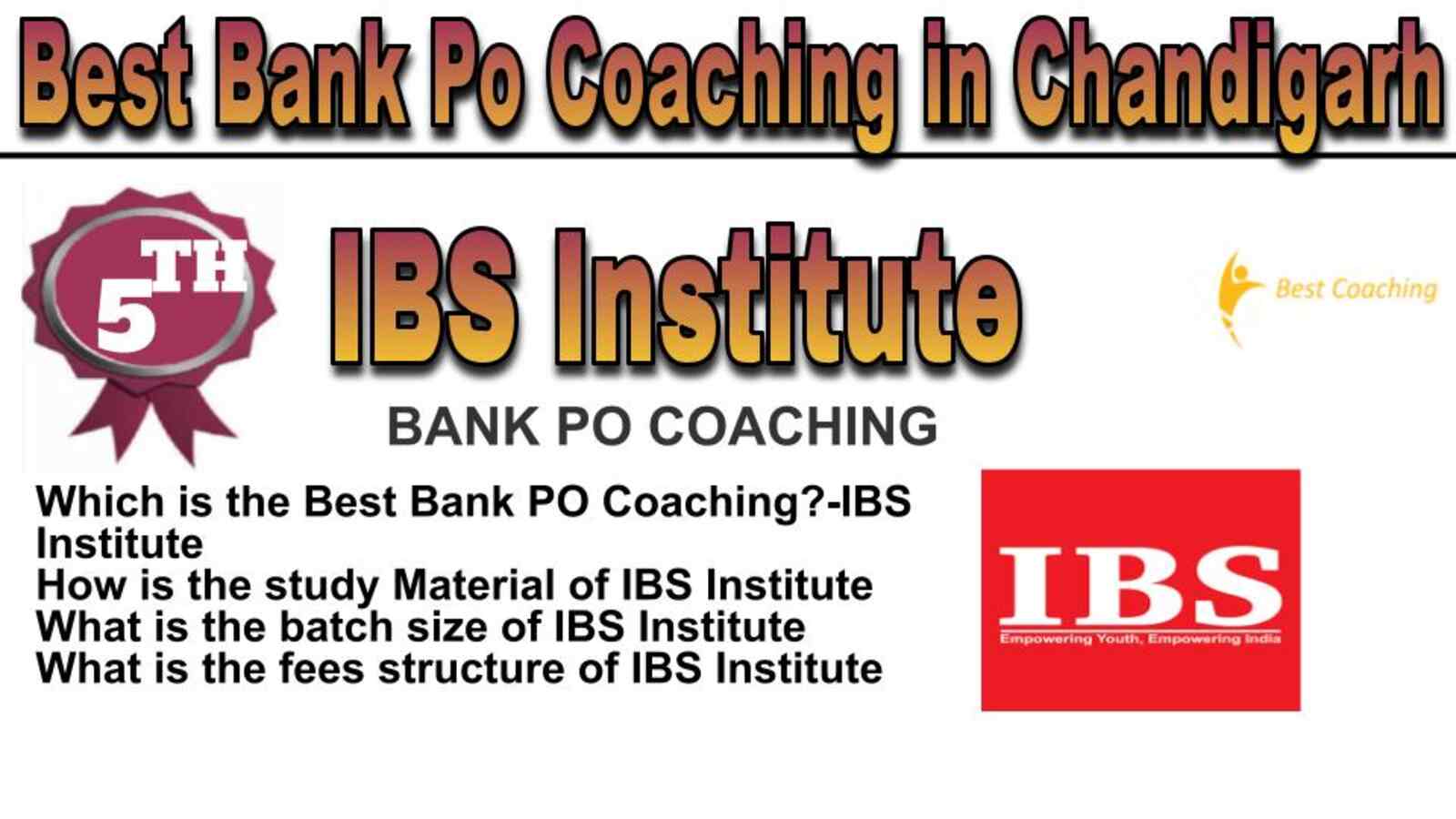 Rank 5 best bank Po Coaching in Chandigarh