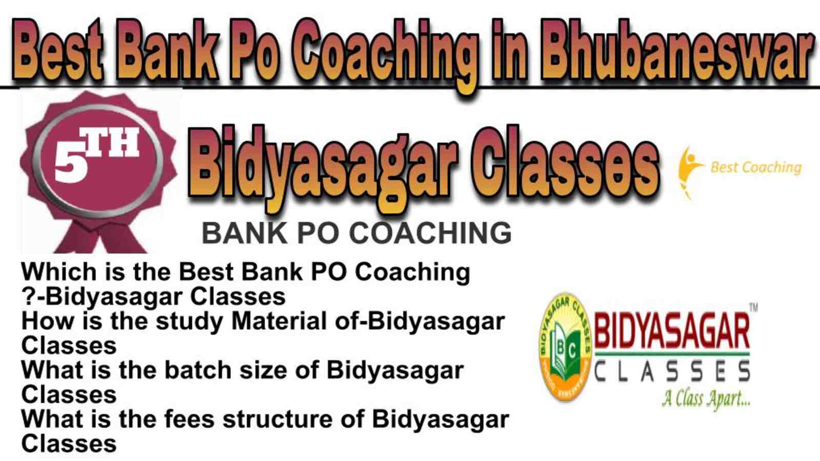 Rank 5 best bank po coaching in Bhubaneswar
