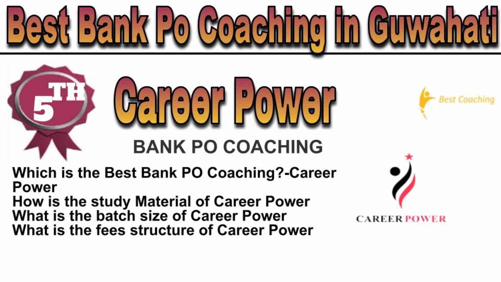 Rank 5 best bank po coaching in Guwahati