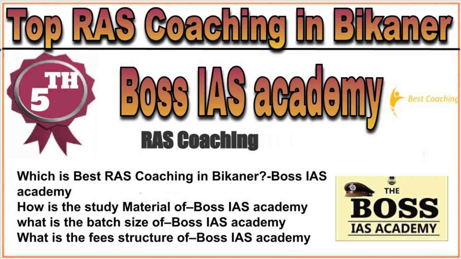 Rank 5 top RAS coaching in Bikaner