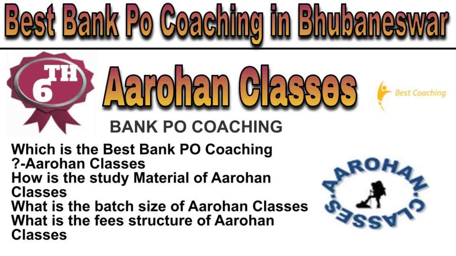 Rank 6 best bank po coaching in Bhubaneswar