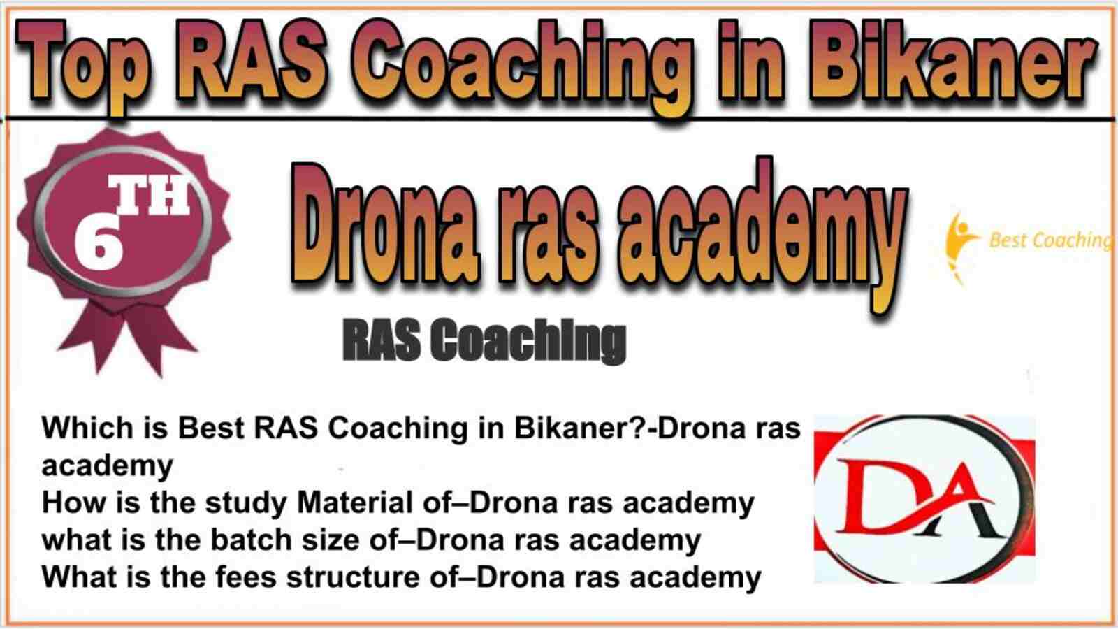 Rank 6 top RAS coaching in Bikaner