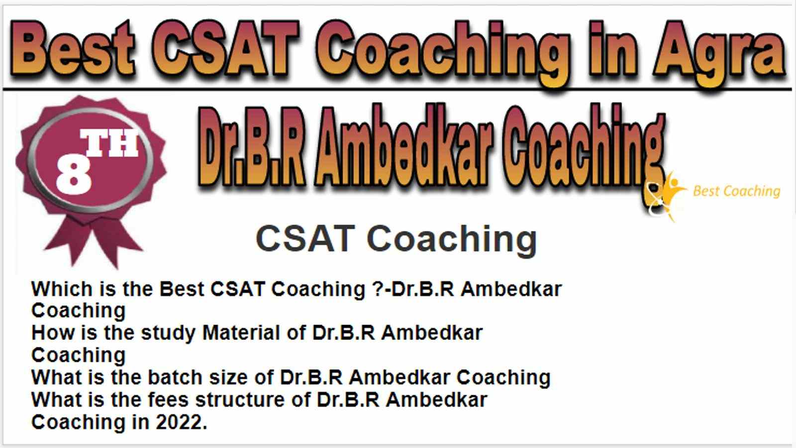 Rank 8 Best CSAT Coaching in Agra